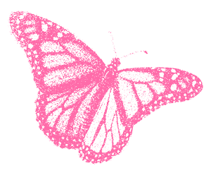 Pink butterfly symbolizing transformation and impact